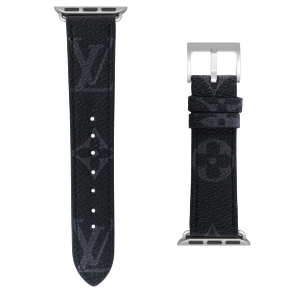 DESIGNER APPLE WATCH 38MM 40MM 41MM 42MM 44MM 45MM 46MM 49MM L V DENIM - Picture 4 of 8